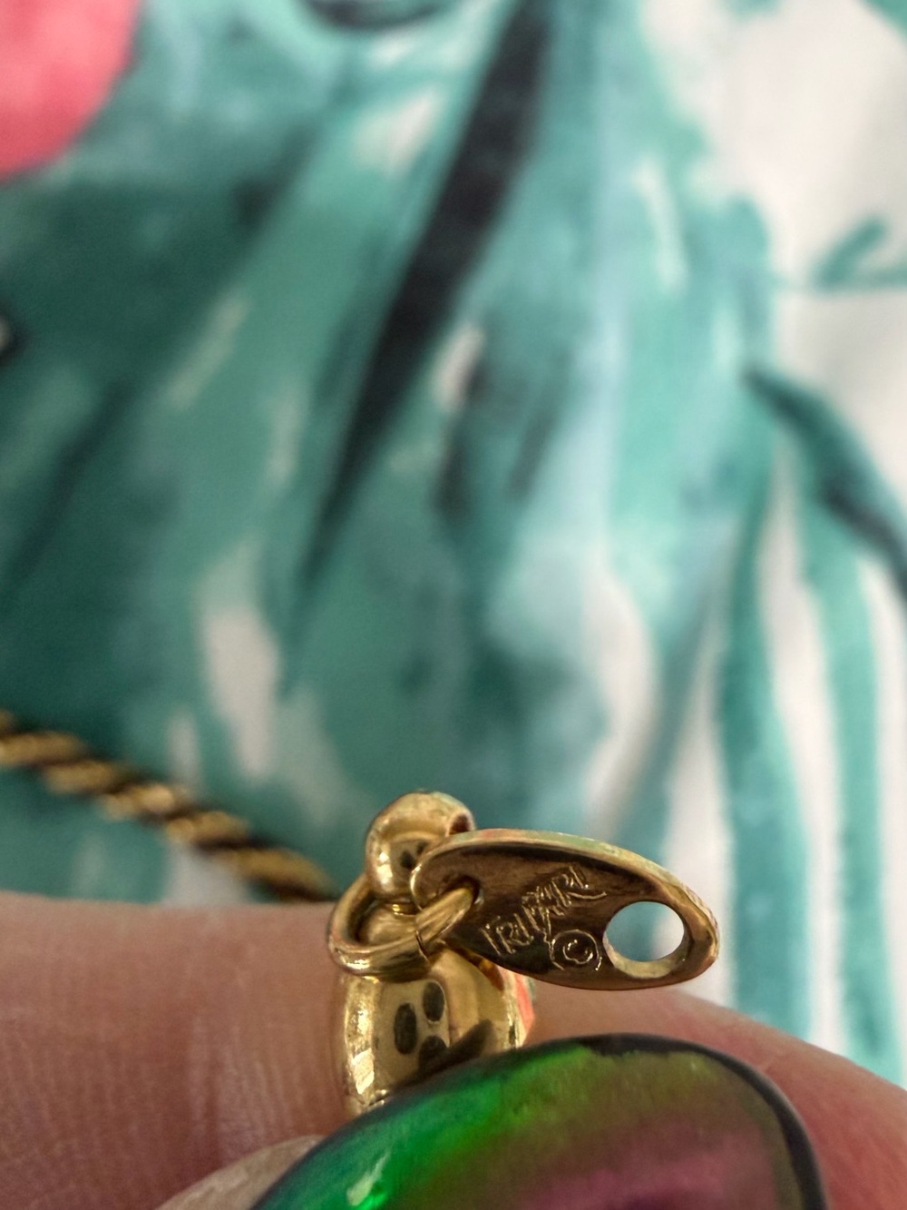 Trifari Gold-Plated Necklace long can be doubled